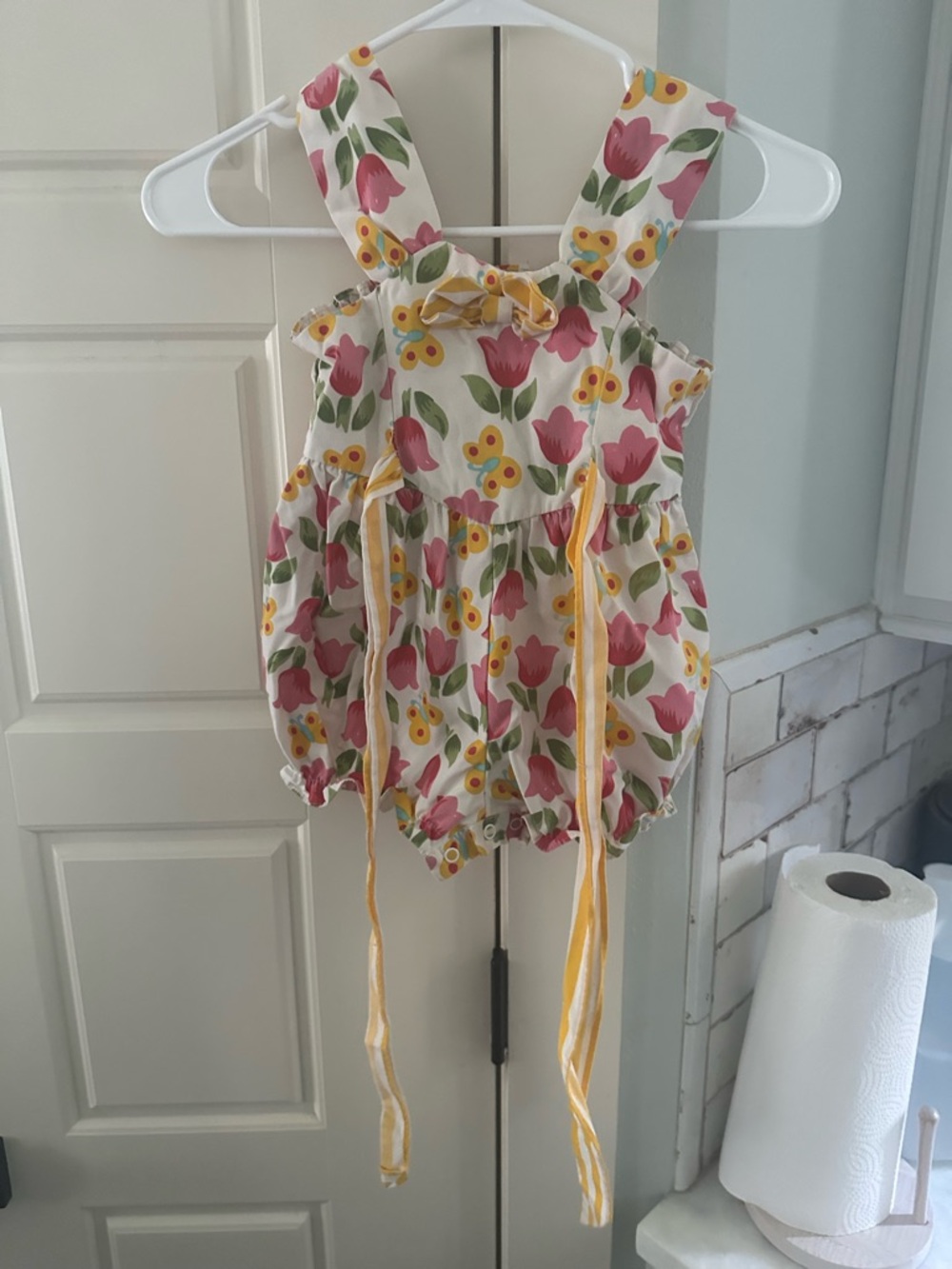 Toddler girl size 4 one piece made in Philippines
